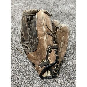 Easton Baseball Glove Mens 12.5 Brown Good EX126B Leather‎ Basket Web RHT
